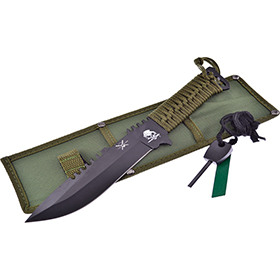 Frost Cutlery Fixed Blade OD Green: BK-FTX3801B