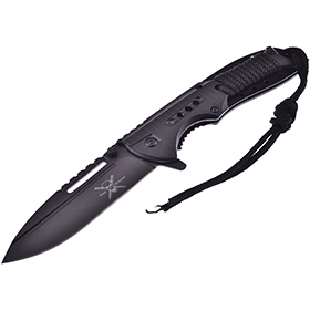 Frost Cutlery Linerlock A/O Black: BK-FTX940