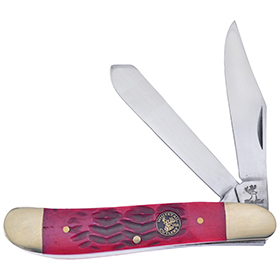 Frost Cutlery Dog Leg Trapper Dark Red: BK-FWT951DRJB