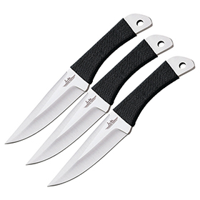 Hibben Cord Grip Triple Thrower Set: BK-GH0947