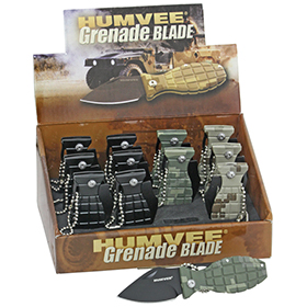 Humvee 12 Pack Mini Grenade Knives: BK-HMV00001