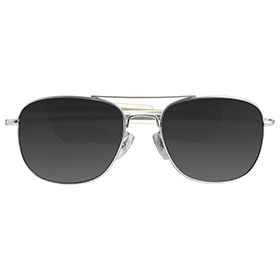 Humvee Military Sunglasses Silver: BK-HMV52BMATT