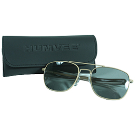 Humvee Pilot Sunglasses: BK-HMV57BTAN