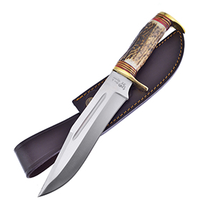 Hen & Rooster Fixed Blade Deer Stag: BK-HR185