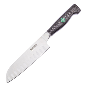 Hen & Rooster Santoku Black G10: BK-HRI055BG10