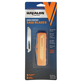 Havalon Piranta Saw Blade 3pk W/Holder: BK-HVSBC3