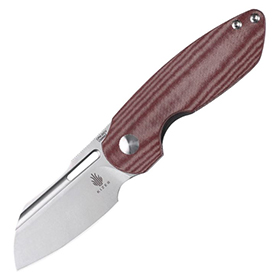 Kizer Cutlery October Linerlock Red Micarta: BK-KIV3569A2