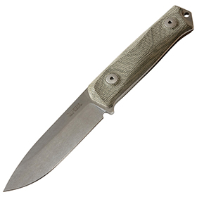 LionSTEEL B41 Bushcraft Green Micarta: BK-LSTB41CVG