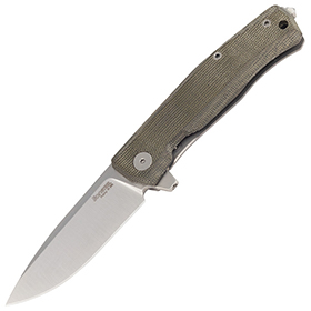 LionSTEEL Myto Framelock Grn Micarta: BK-LSTMT01CVG