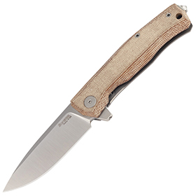 LionSTEEL Myto Framelock Ntl Micarta: BK-LSTMT01CVN