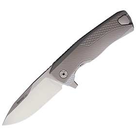 LionSTEEL ROK Titanium Framelock Gray: BK-LSTROKG