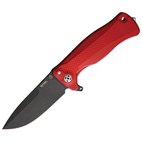 LionSTEEL SR11 Black Red Framelock: BK-LSTSR11ARB