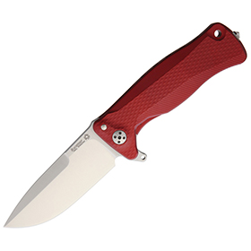 LionSTEEL SR11 Satin Red Framelock: BK-LSTSR11ARS