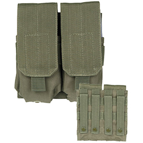 Mil-Tec OD M4/M16 Double Mag Pouch: BK-M4468