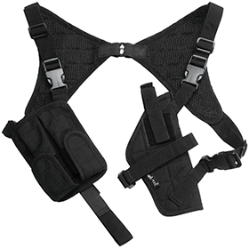 Mil-Tec Black Cordura Shoulder Holster: BK-M4482