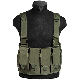 Mil-Tec OD Mag Carrier Chest Rig: BK-M4483