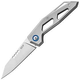 MKM-Maniago Knife Makers Edge Folder Titanium: BK-MKMEGT