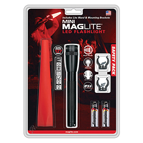 Mag-Lite Mini Maglite LED Safety Pack: BK-ML53639