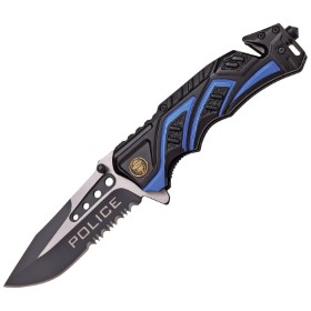 MTech Rescue Linerlock Police A/O: BK-MTA865PD