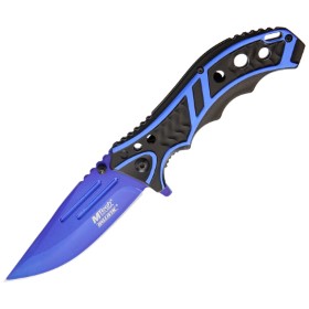 MTech Linerlock Black/Blue A/O: BK-MTA907BL