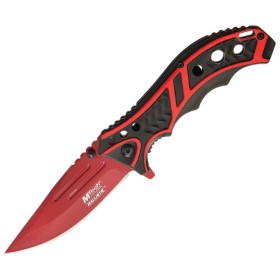 MTech Linerlock Black/Red A/O: BK-MTA907RD