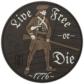 Maxpedition Live Free or Die Patch: BK-MXLFODA