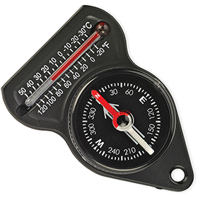 Ndur Mini Compass w/Thermometer: BK-ND51560