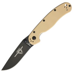 Ontario RAT II Linerlock Desert Tan D2: BK-ON8830DT