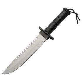 Rite Edge Silver Canyon Survival Knife: BK-PA203442SL