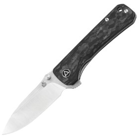 QSP Knife Hawk Linerlock Shredded CF: BK-QS131F