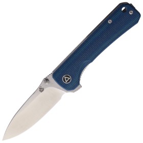 QSP Knife Hawk Linerlock Blue Micarta: BK-QS131I