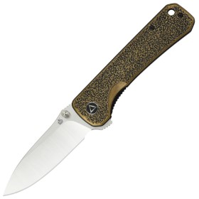 QSP Knife Hawk Linerlock Brass: BK-QS131K