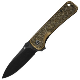 QSP Knife Hawk Linerlock Brass Black: BK-QS131L