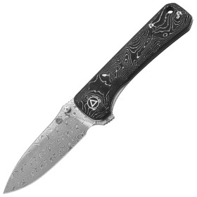 QSP Knife Hawk Linerlock Al Foil CF: BK-QS131Q