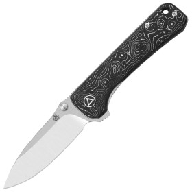 QSP Knife Hawk Linerlock Al Foil CF: BK-QS131R