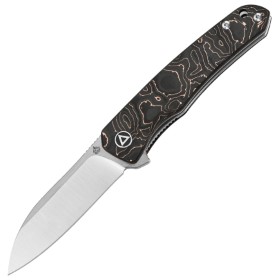 QSP Knife Otter Linerlock Copper Foil: BK-QS140B1