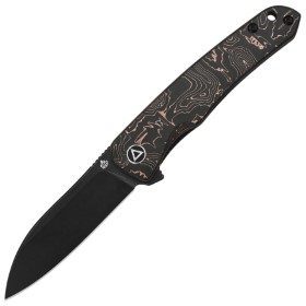 QSP Knife Otter Linerlock Copper Foil: BK-QS140B2