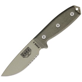 ESEE Model 3 Desert Tan Blade: BK-RC3SDT