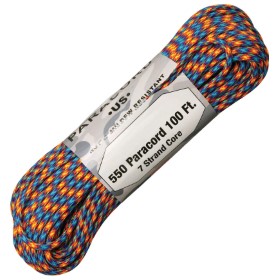 Atwood Rope MFG Parachute Cord Fire & Ice: BK-RG1190H