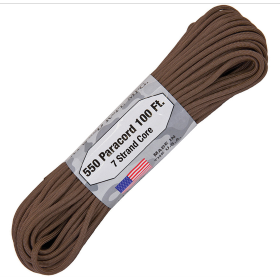 Atwood Rope MFG Parachute Cord Brown: BK-RG1219H