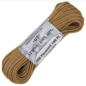 Atwood Rope MFG Parachute Cord Tan: BK-RG1222H