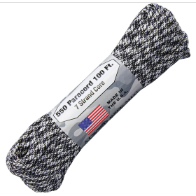 Atwood Rope MFG Parachute Cord Rorschach: BK-RG1228H