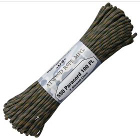 Atwood Rope MFG Parachute Cord Cavalry: BK-RG1244H