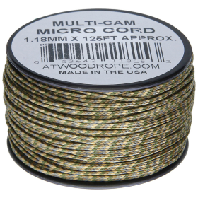 Atwood Rope MFG Micro Cord 125ft Multi-Cam: BK-RG1258