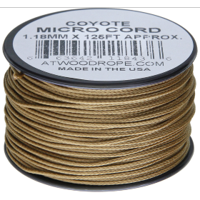 Atwood Rope MFG Micro Cord 125ft Coyote: BK-RG1290