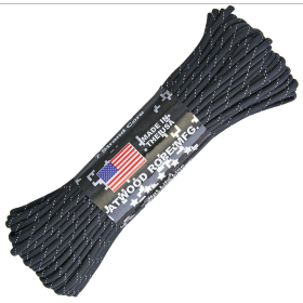 Atwood Rope MFG Parachute Cord Reflective: BK-RG1293H