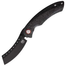 Red Horse Knife Works Hell Razor Linerlock Blk CF: BK-RH09