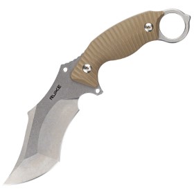 RUIKE F181 Fixed Blade Sand: BK-RKEF181W