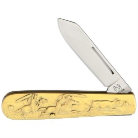 Rough Ryder Cowboy Knife Brass: BK-RR1457