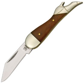 Rough Ryder Mini Leg Knife Tobacco: BK-RR936